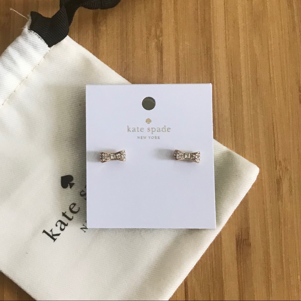 Kate Spade “ready set bow” stud earrings